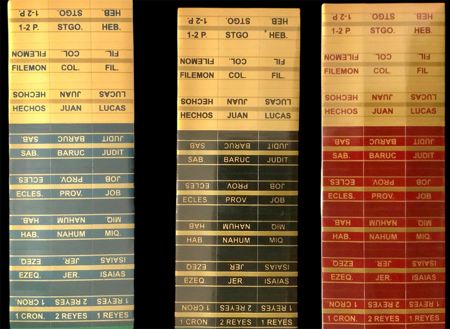 Pestañas de index para Biblia/ Bible Index tabs.