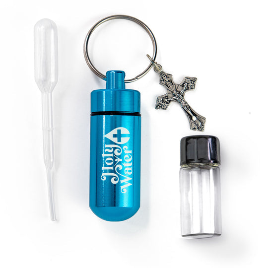 CATHOLIC HOLY WATER BOTTLE KEYCHAIN KIT (Copy) (Copy)