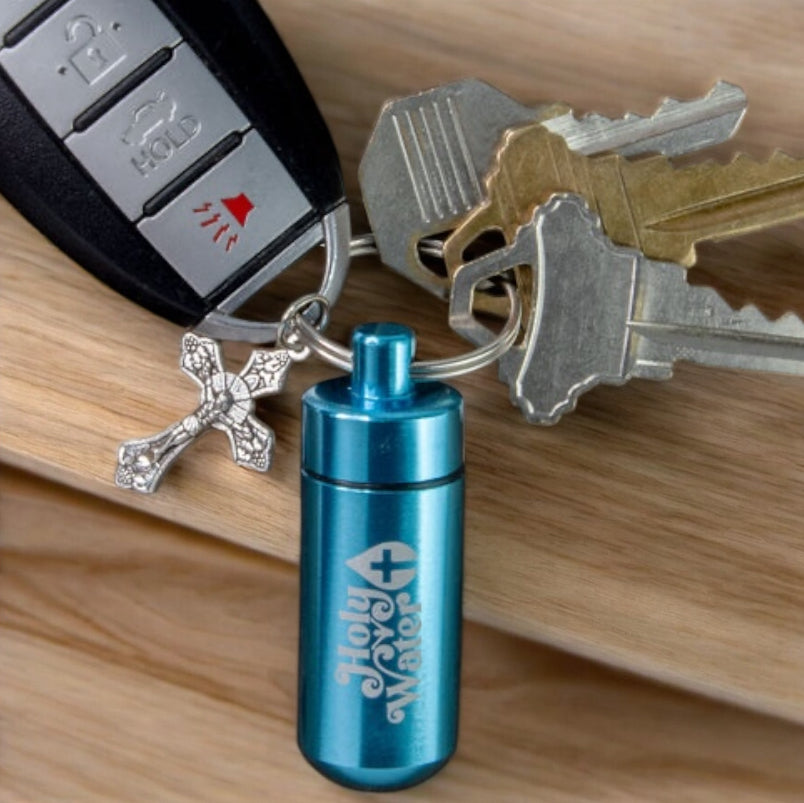 CATHOLIC HOLY WATER BOTTLE KEYCHAIN KIT (Copy) (Copy)