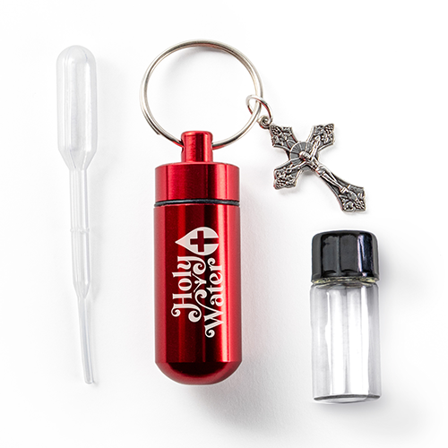 CATHOLIC HOLY WATER BOTTLE KEYCHAIN KIT (Copy)