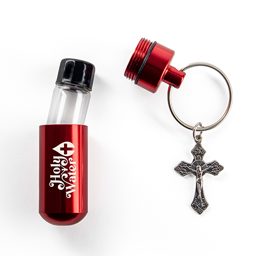 CATHOLIC HOLY WATER BOTTLE KEYCHAIN KIT (Copy)