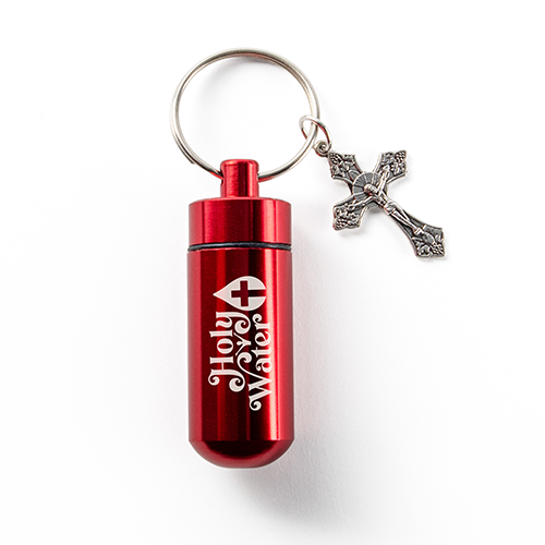 CATHOLIC HOLY WATER BOTTLE KEYCHAIN KIT (Copy)